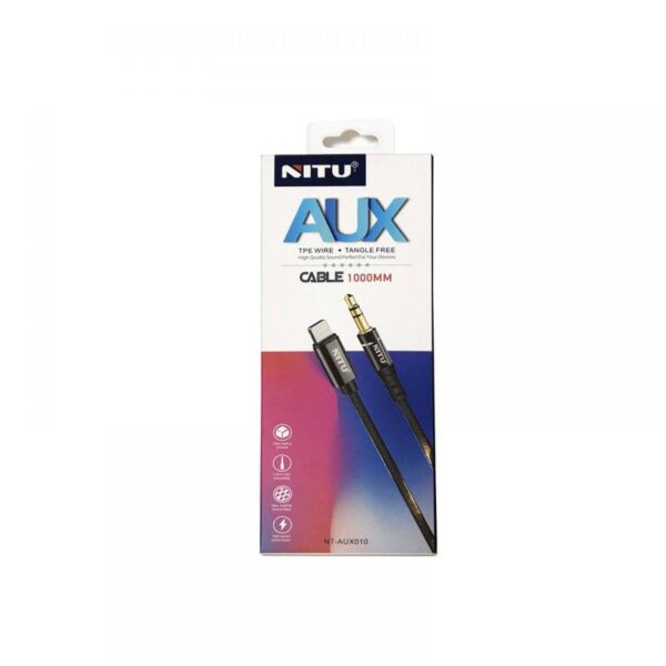 کابل AUX آیفون نیتو مدل NITU NT-AUX010 Lightning To AUX