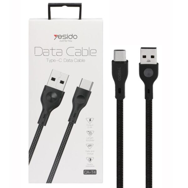 کابل تایپ سی یسیدو مدل YESIDO CA-T4 TYPE C