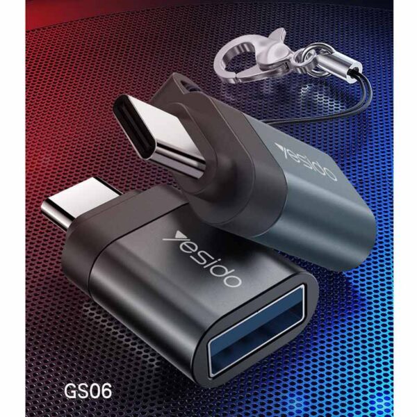 تبدیل او تی جی تایپ سی یسیدو مدل YESIDO GS06 TYPE C OTG