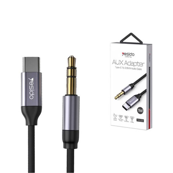 کابل AUX تایپ سی یسیدو مدل YESIDO YAU20 TYPE C To AUX