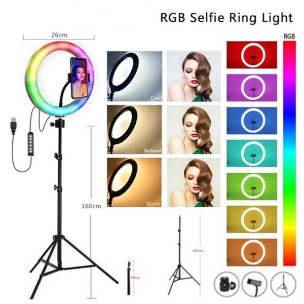 رینگ لایت به همراه سه پایه مدل M-33 Ring Light