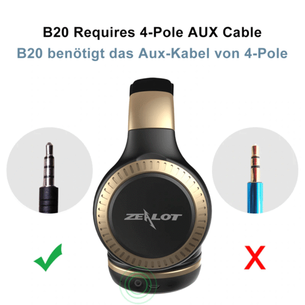 هدفون بلوتوثی زیلوت مدل ZEALOT B20