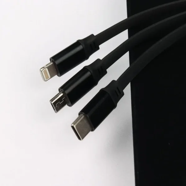 کابل 3 سر میکرو و تایپ سی و آیفون نیتو مدل NITU NT-UC090 3 in 1