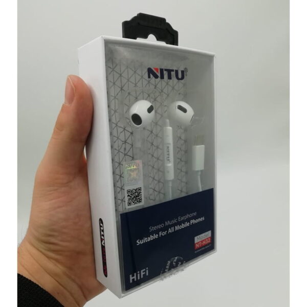 هندزفری سیم دار تایپ سی نیتو مدل NITU NT-H32