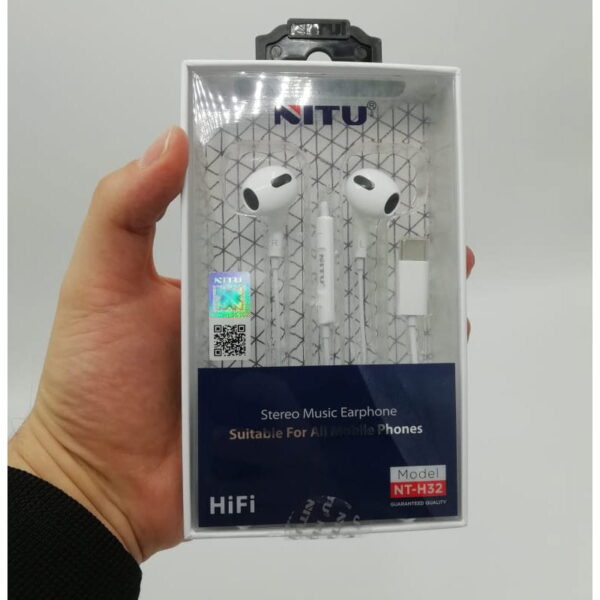 هندزفری سیم دار تایپ سی نیتو مدل NITU NT-H32