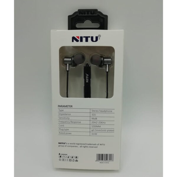 هندزفری سیم دار نیتو مدل NITU NT-H33