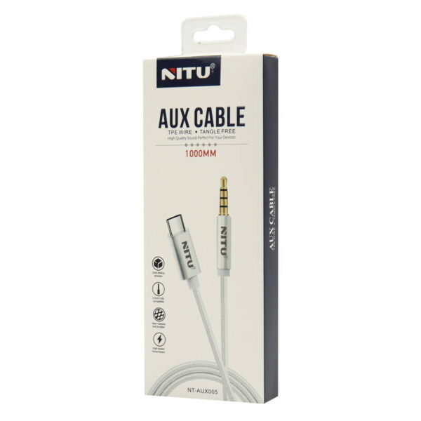 کابل Aux تایپ سی نیتو مدل NITU NT-AUX005