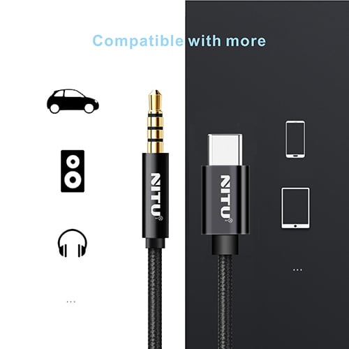 کابل Aux تایپ سی نیتو مدل NITU NT-AUX005