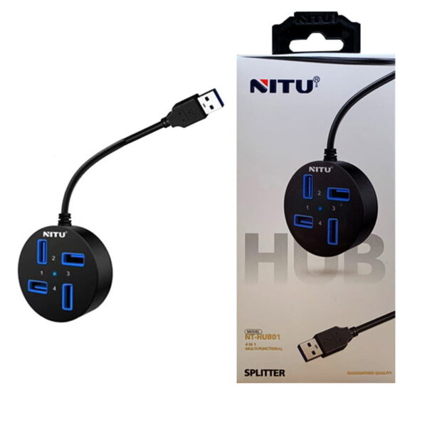 هاب چهار پورت USB 3.0 نیتو مدل NITU NT-HUB01
