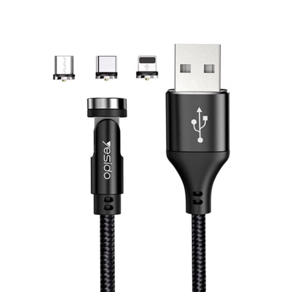 کابل مگنتی سه سر یسیدو مدل YESIDO CA68 Magentic Cable
