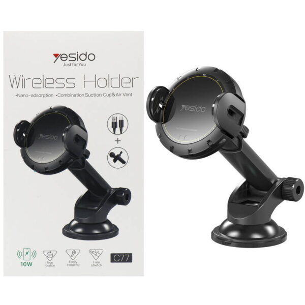 هولدر و شارژر وایرلس یسیدو مدل YESIDO C77 Holder