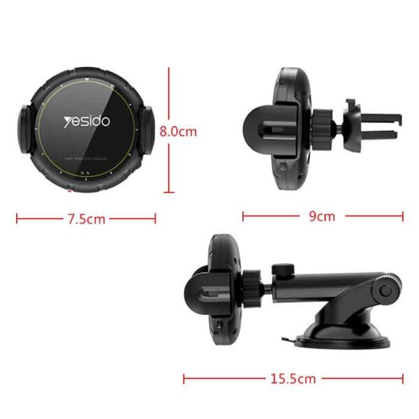 هولدر و شارژر وایرلس یسیدو مدل YESIDO C77 Holder