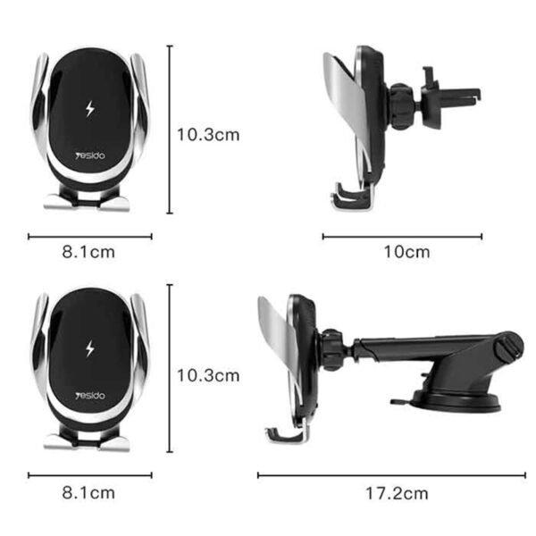 هولدر و شارژر وایرلس یسیدو مدل YESIDO C78 Wireless Charger Holder
