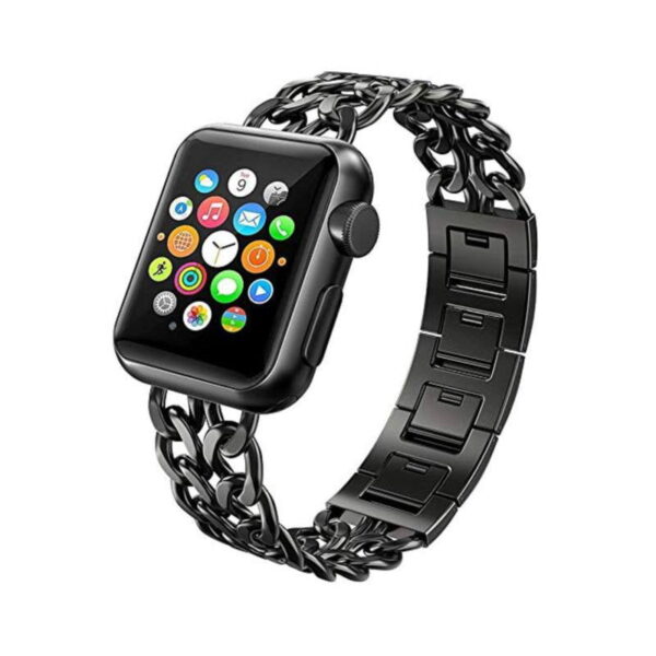 بند فلزی طرح زنجیر اپل واچ مدل Apple Watch 42 , 44 , 45 mm  EverSnows