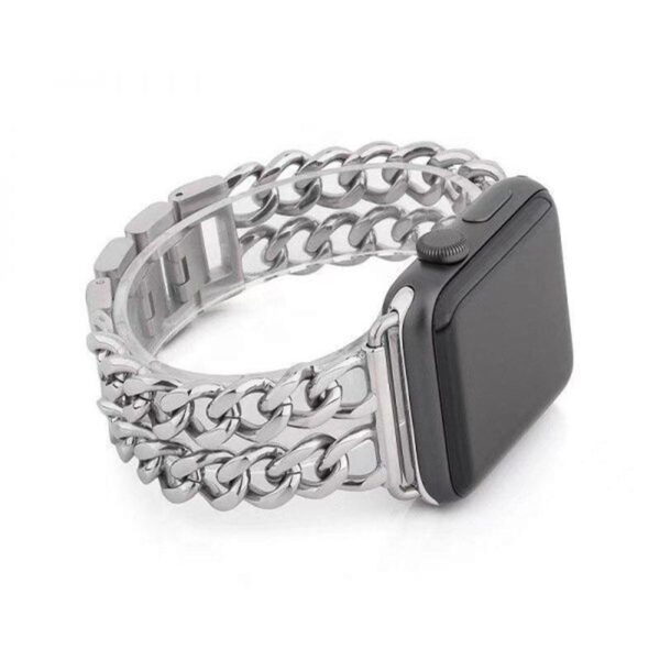 بند فلزی طرح زنجیر اپل واچ مدل Apple Watch 42 , 44 , 45 mm  EverSnows