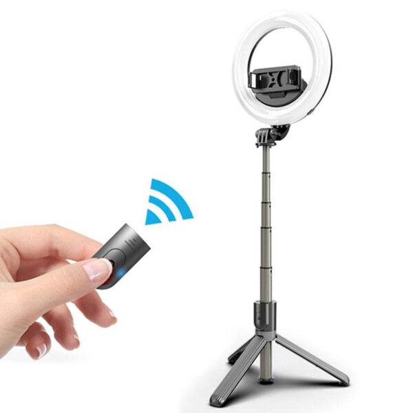 رینگ لایت با سه پایه نگهدارنده موبایل یسیدو مدل YESIDO SF12 Ring Light