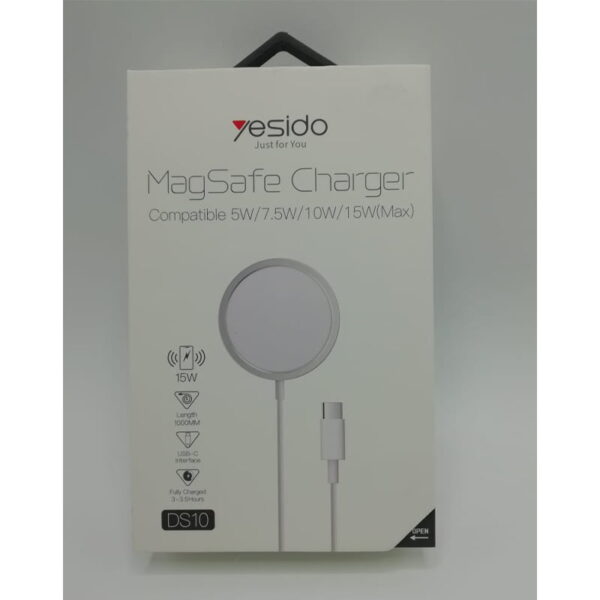 شارژر وایرلس مگ سیف یسیدو مدل MagSafe YESIDO DS10