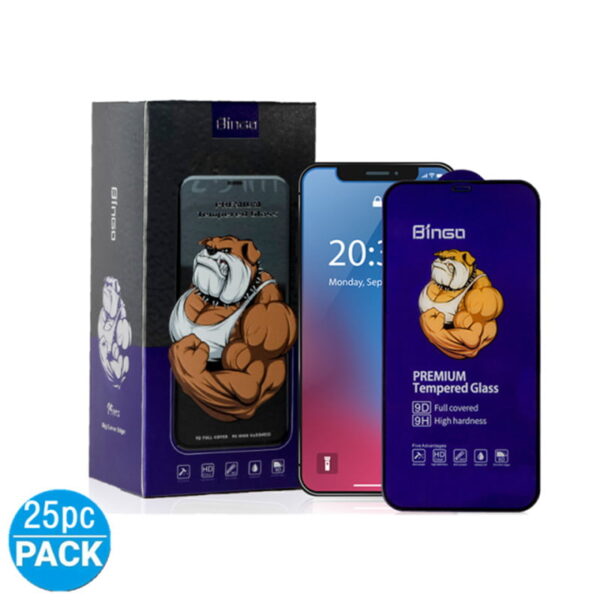 محافظ صفحه نمایش شیشه ای فول چسب آیفون 13 پرومکس بینگو مدل Bingo Iphone 13 ProMax