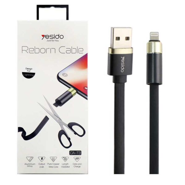 کابل آیفون یسیدو مدل YESIDO CA-T3 Reborn Cable Lightning