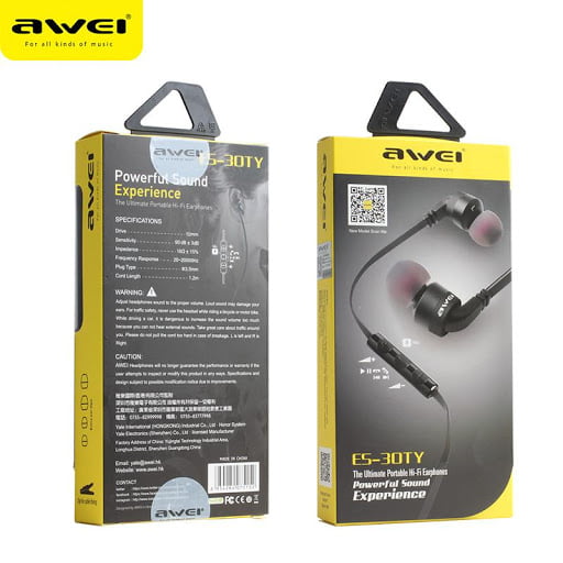 هندزفری سیمی اوی مدل AWEI ES-30TY Handsfree