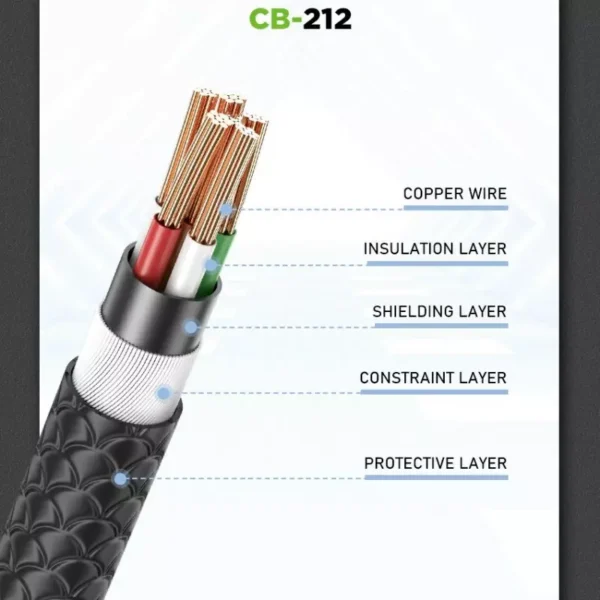 کابل تایپ سی باوین مدل BAVIN CB212 TYPE C
