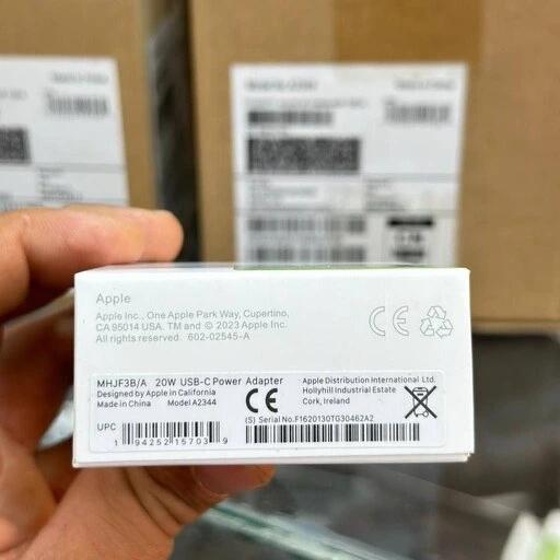 کله شارژر 20 وات آیفون B/A APPLE 20W USB-C Power Adapter با گارانتی بوف