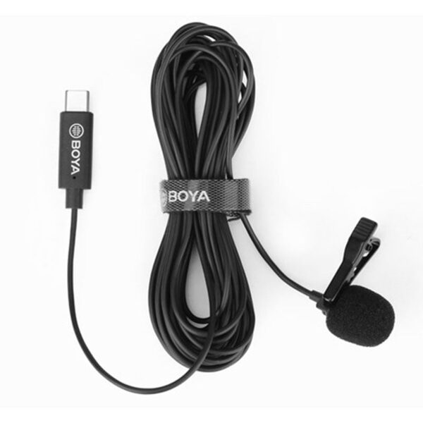 میکروفون بویا سیمی با تبدیل تایپ سی مدل BOYA BY-M3