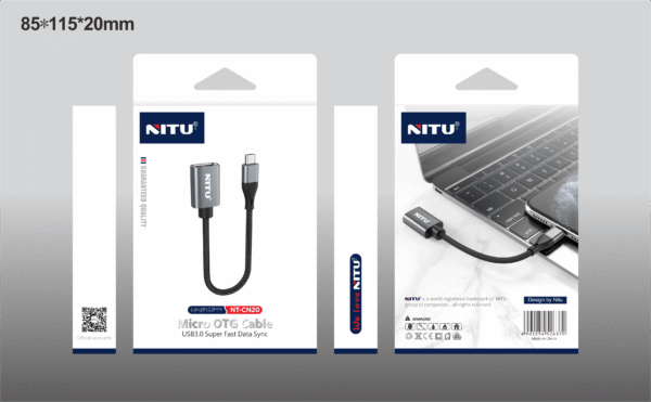 کابل او تی جی میکرو نیتو مدل NITU NT-CN20 Micro OTG