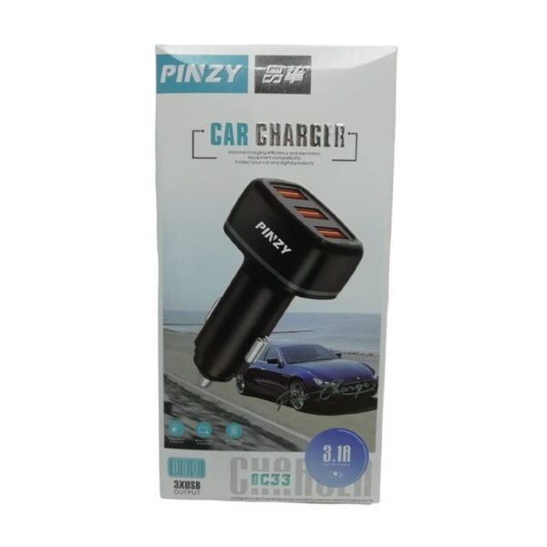 شارژر فندکی فست شارژ پینزی مدل PINZY C33