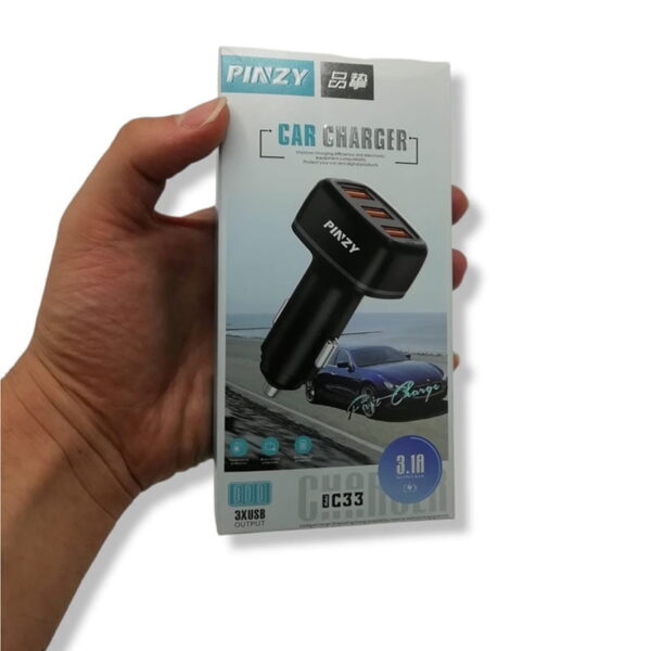 شارژر فندکی فست شارژ پینزی مدل PINZY C33