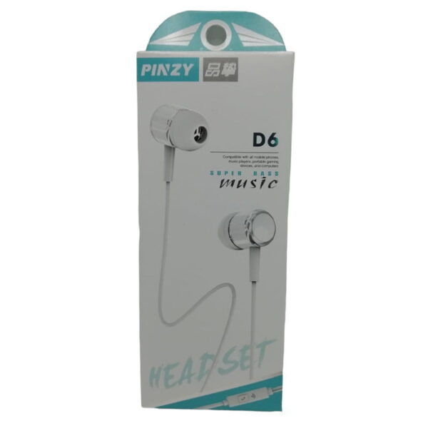 هندزفری سیمی پینزی مدل PINZY D6 Handsfree