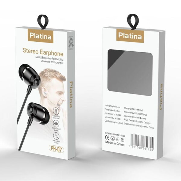 هندزفری سیمی پلاتینا مدل Platina PH-07 Handsfree