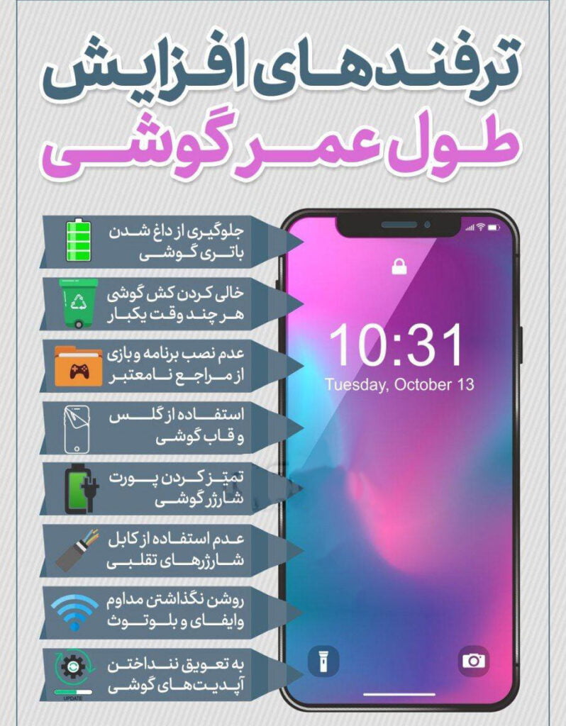 راه های افزایش طول عمر گوشی