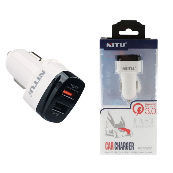 شارژر فندکی فست شارژ نیتو مدل NITU NT-CC835F Qualcomm 3.0
