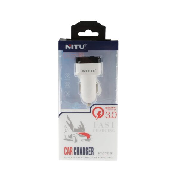 شارژر فندکی فست شارژ نیتو مدل NITU NT-CC835F Qualcomm 3.0