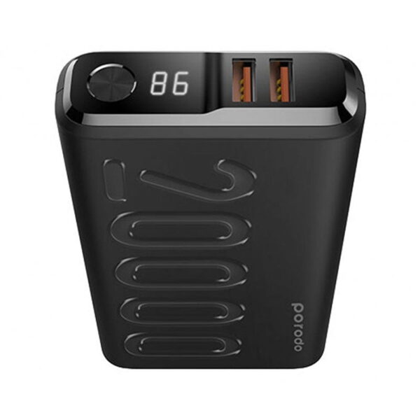 پاور بانک 20000 میلی آمپر پورودو مدل PORODO PD-2093-BK Power Bank