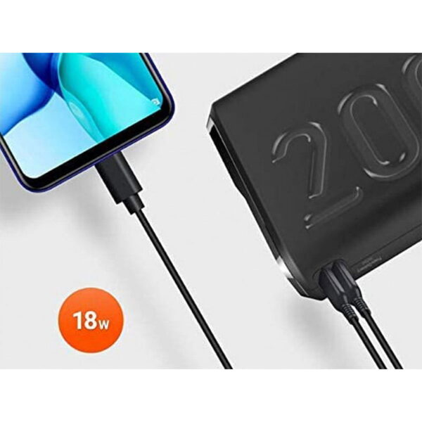 پاور بانک 20000 میلی آمپر پورودو مدل PORODO PD-2093-BK Power Bank