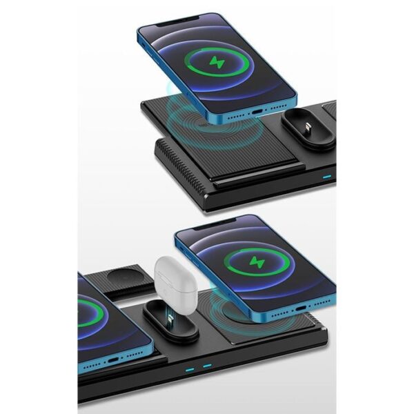 شارژر وایرلس گوشی و اپل واچ و ایرپاد یسیدو مدل YESIDO DS13 WIRELESS CHARGER 18W