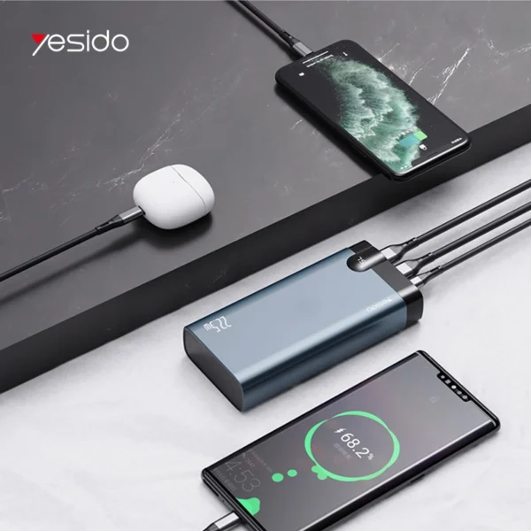 پاوربانک 10000 میلی آمپر یسیدو مدل YESIDO YP24 POWER BANK