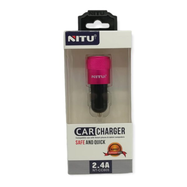 شارژر فندکی 2 پورت نیتو مدل NITU NT-CC805