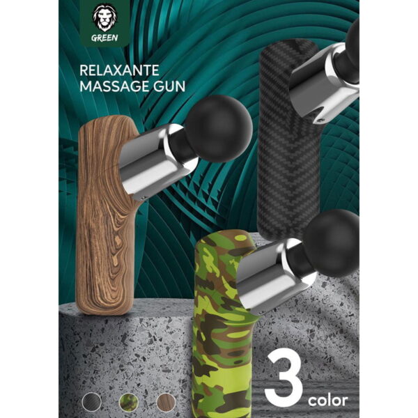 ماساژور تفنگی گرین مدل GREEN LION GNFG2500BR Relaxante Gun Massager