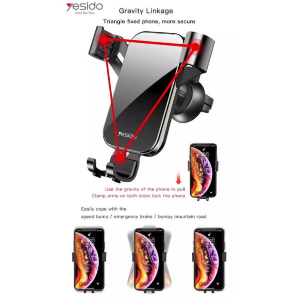 هولدر دریچه کولری موبایل یسیدو Yesido C87 Car Holder