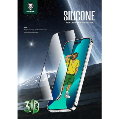 محافظ صفحه نمایش گوشی آیفون 14 پرو مدل GREEN SILICON PLUS Iphone 14 Pro Screen Protector