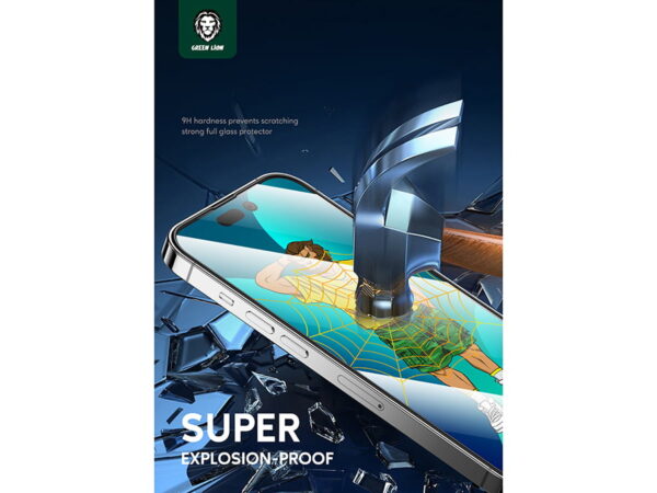 محافظ صفحه نمایش گوشی آیفون 14 پرو مدل GREEN SILICON PLUS Iphone 14 Pro Screen Protector