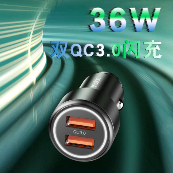 شارژر فندکی فست شارژ یسیدو مدل YESIDO Y43 CAR CHARGER 36W