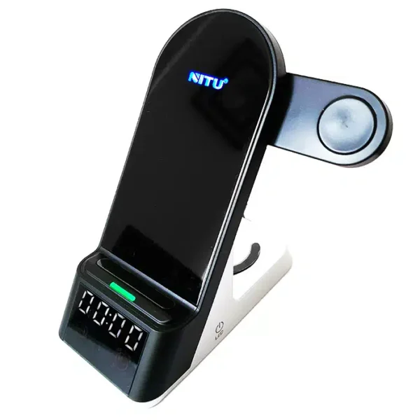شارژر وایرلس فست شارژ گوشی و اپل واچ و ایرپاد نیتو مدل NITU NT201