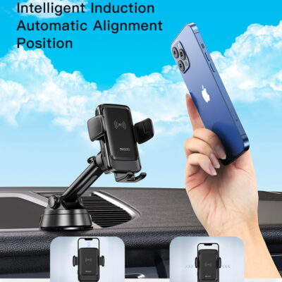 هولدر شارژ وایرلس فست یسیدو مدل YESIDO C188 Wireless Fast Charging Holder