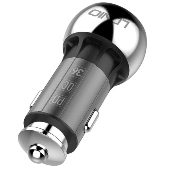 شارژر فندکی فست الدینیو همراه با کابل تایپسی مدل LDNIO C1 Car Charger 38W