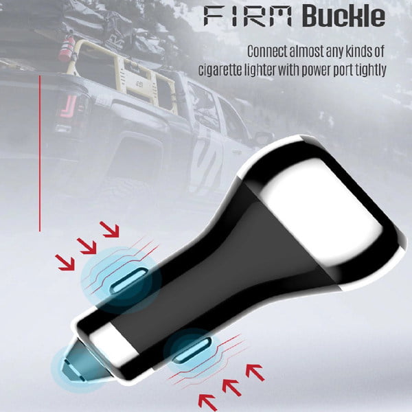 شارژر فندکی فست همراه با کابل لایتنینگ الدینیو مدل LDNIO C2 CAR CHARGER 36W