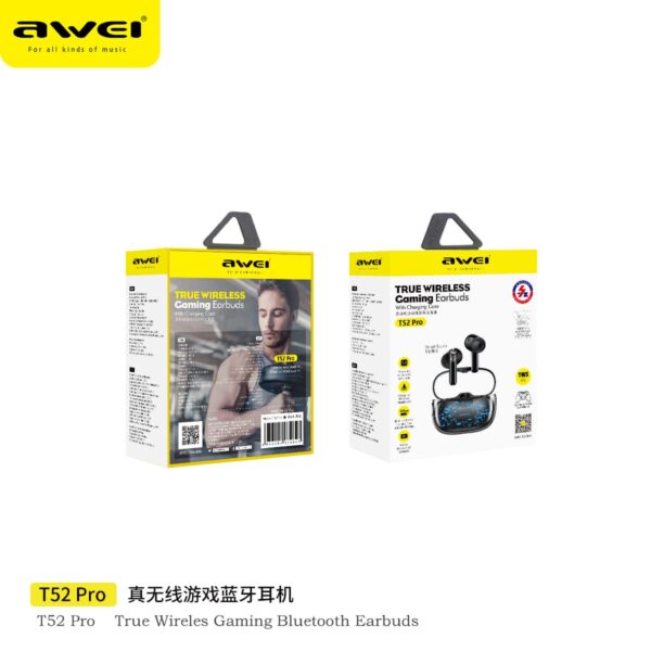 ایرپاد پرو اوی مدل AWEI T52 PRO GAMING EARBUDS